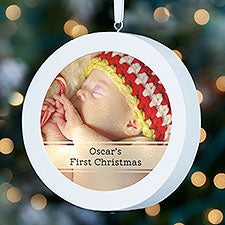 Baby Photo Personalized LED Light Ornament - 25134