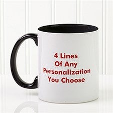 Personalized Ceramic Coffee Mugs - Printed With Your Message - 2514