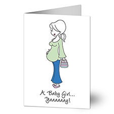 Mom to Be Personalized Greeting Card by philoSophies - 25173