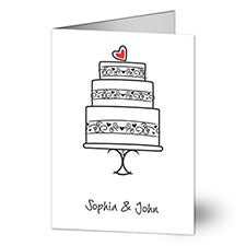 Wedding Congratulations Personalized Greeting Card by philoSophies - 25175
