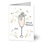 Cheers Personaized Milestone Birthday Greeting Card by philoSophie's - 25199