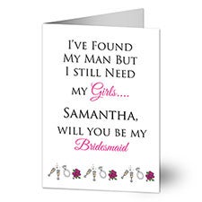 Will You Be Bridesmaid Personalized Greeting Cards by philoSophies - 25200