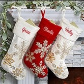 Holiday Glam Personalized Velvet Christmas Stockings - 25212