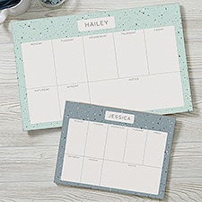 Terrazzo Personalized Weekly Planner - 25231