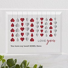 Love You Hearts Personalized Colored Keepsake - 25242