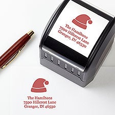 Merry Christmas Icons Personalized Self-Inking Address Stamp - 25252