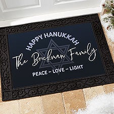 Personalized Happy Hanukkah Doormats - 25281