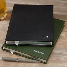 Premium Debossed Large Leather Journals - 8.75x10.75 - 25357D