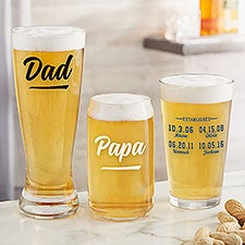 Established Custom Printed Beer Glasses - 25390