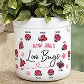 Love Bugs Personalized Outdoor Flower Pot - 25392