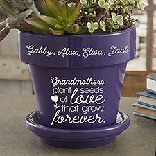 Seeds of Love Personalized Grandma Flower Pots - 25396