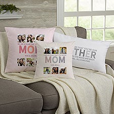 Personalized Mothers Day Photo Pillows - Glad Youre Our Mom - 25443