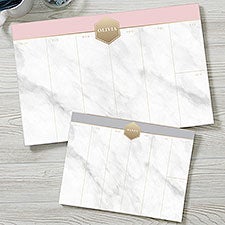 Marble  Gold Personalized Weekly Planners - 25448