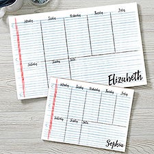 Notebook Scribbles Personalized Weekly Planners - 25450