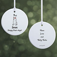Personalized Great Dane Ornaments by philoSophies - 25478