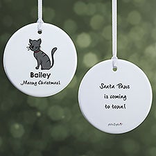 Personalized Cat Ornament by philoSophies - 25480