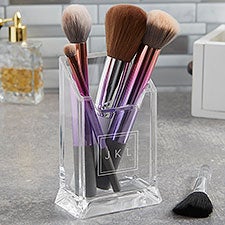 Personalized Makeup Brush Holder - Monogram, Name, Initial - 25503