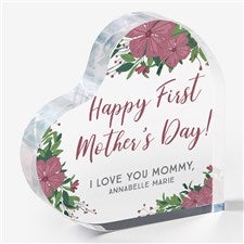 First Mothers Day Personalized Printed Heart Keepsake - 25506