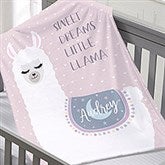 Llama Personalized Baby Blankets - 25514