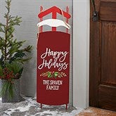Christmas Greetings Personalized Wooden Sled Decor - 25517