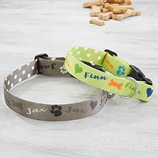 Playful Puppy Personalized Dog Collars - 25534