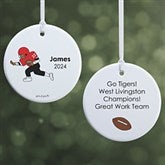 Personalized Football Player Christmas Ornaments by philoSophie's - 25556