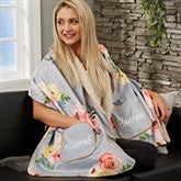 Floral Print Personalized Cuddle Wrap - 25557