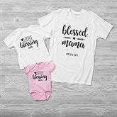 Blessed Mama Personalized Mommy and Me Shirts - 25563