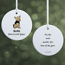 Personalized Yorkie Ornaments by philoSophies - 25574