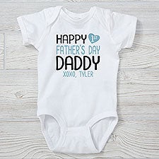 Happy First Father's Day Personalized Baby Clothes - 25576