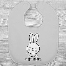 First Easter Bunny Personalized Baby Bibs - 25586