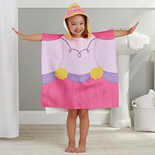 Princess Personalized Kids Hooded Poncho Bath Towel - 25634