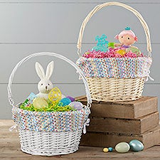 Vibrant Name Personalized Easter Basket With Name - 25711