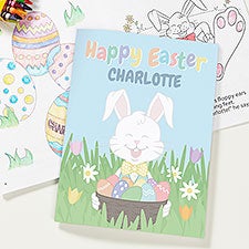Personalized Easter Bunny Coloring Book  Crayon Set - 25717