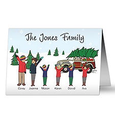 Christmas Character Personalized Family Cards by philoSophies - 25746