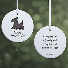 Personalized Scottie Ornament by philoSophies - 25776