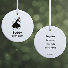 Personalized Collie Memorial Ornaments by philoSophies - 25779