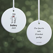 Personalized Dalmatian Memorial Ornaments by philoSophies - 25780