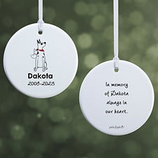 Personalized Great Dane Memorial Ornaments by philoSophies - 25793