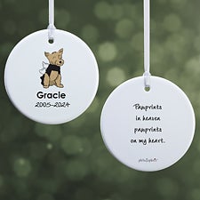 Personalized Yorkie Memorial Ornaments by philoSophies - 25795