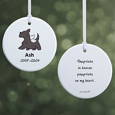 Personalized Scottie Dog Memorial Ornaments by philoSophies - 25797