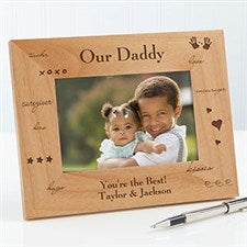 Personalized Wood Photo Frame - Daddy Design - 2580