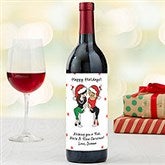 Personalized Christmas Best Friends Wine Labels by philoSophie's - 25801