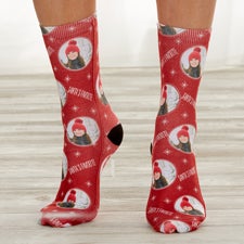 Christmas Photo Personalized Socks for Adults - 25822