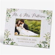 Personalized Wedding Picture Frame - Laurels Of Love - 25833