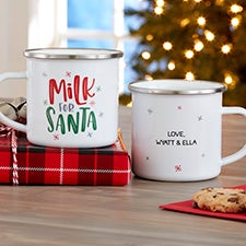 Personalized Milk For Santa Metal Mug - 25845