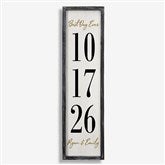 The Big Day Personalized Barnwood Frame Wall Art - 25848