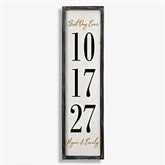 The Big Day Personalized Barnwood Frame Wall Art - 25848