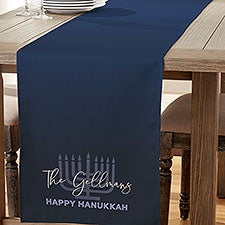 Personalized Hanukkah Table Runner - 25885