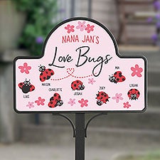 Love Bugs Personalized Magnetic Garden Sign - 25888